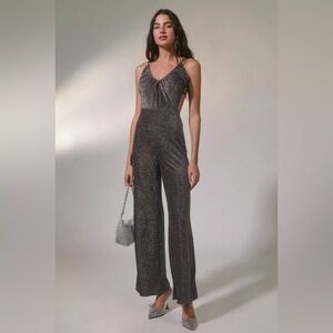 UO Sparkly Cut-Out Jumpsuit